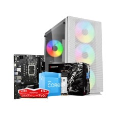 Gaming PC Offer Intel Core i3 12 gen 12100 with White GAMING Casing